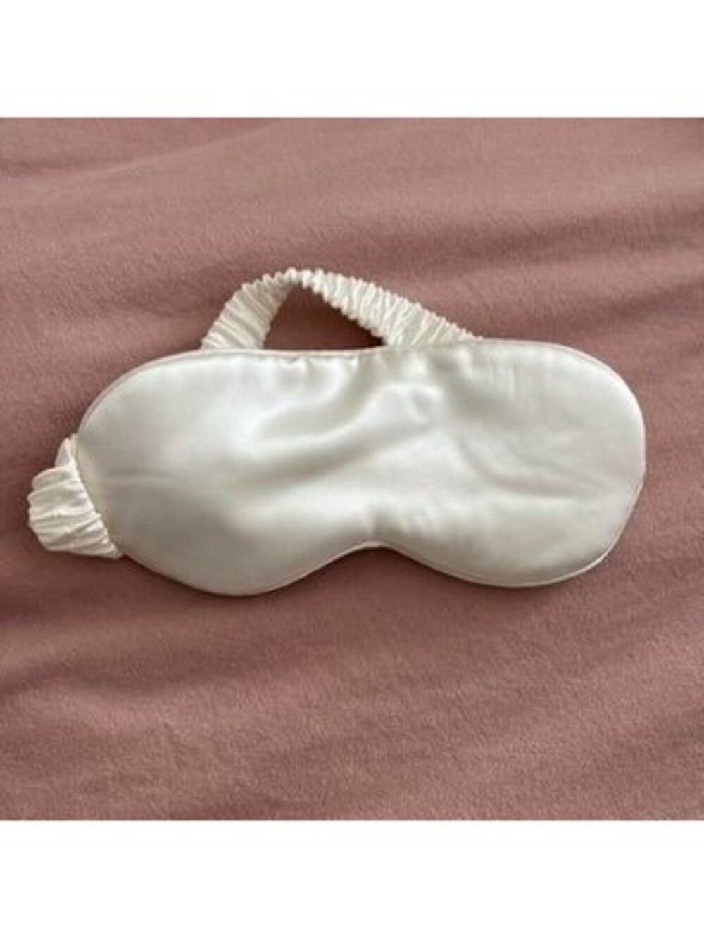 Blissy White Silk Sleep Mask